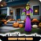 G128 10 ft Witch Halloween Inflatable Decor with LED Lights, Halloween Outdoor Holiday Yard Decoration, Fast Inflate, Weather-Resistant, Outdoor Use
